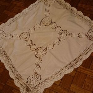 - Granny Core crochet table topper sz 34 by 32